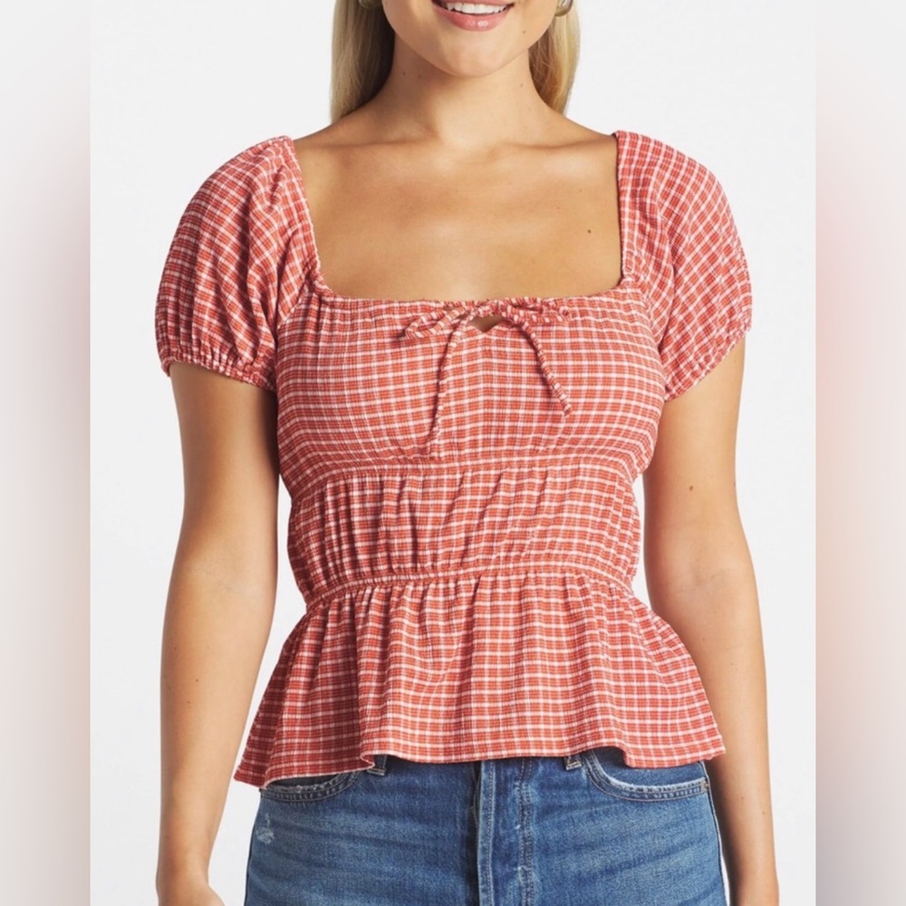 Madewell Omaha Tiered Top Gingham - Size: Various - Picture 3 of 11